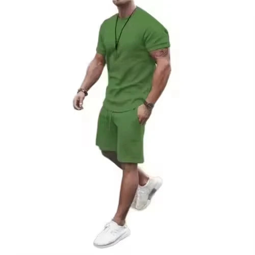 Hot Selling Men's Sportswear Set Summer Traje Deportivo Leisure Suit Customized Jogging Sport Men's Sportswear Set